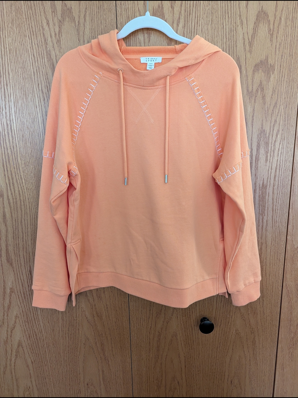 Tribal Sports Orange Stitch-Accent Hoodie